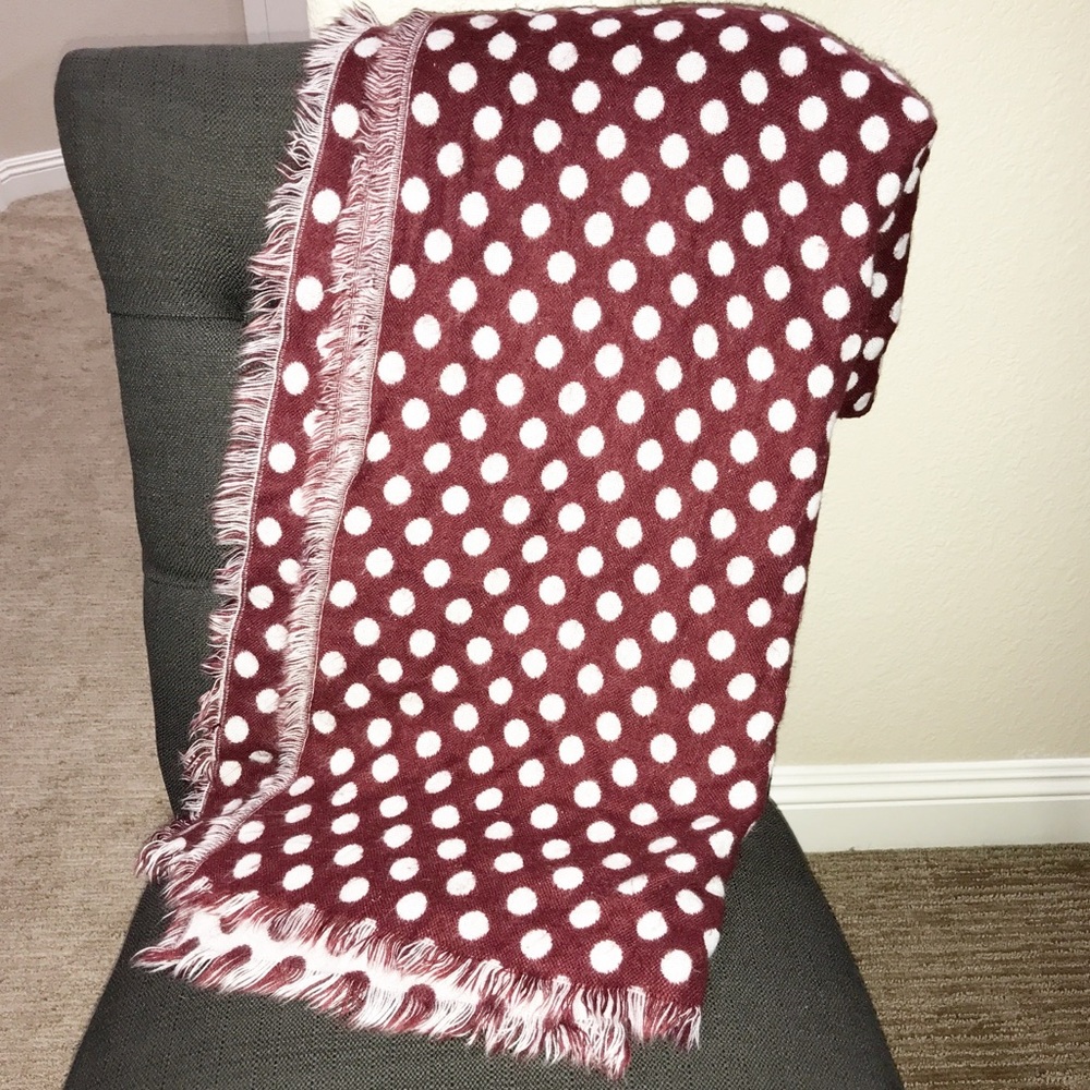 Huge Reversible Polka Dot Scarf